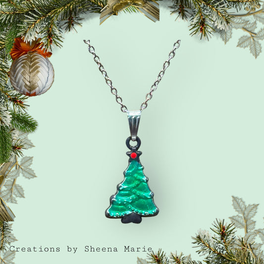 Christmas Tree Necklace