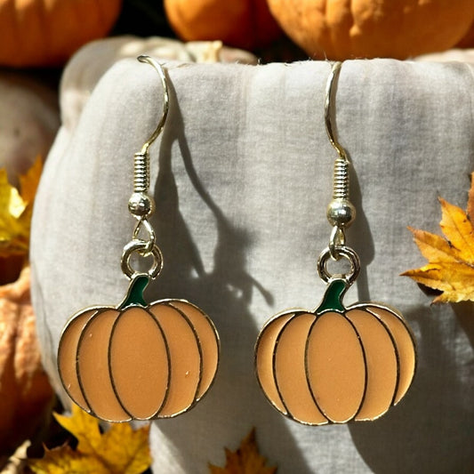 Pumpkin Dangle Earrings