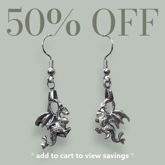 Dragon Pendant Earrings