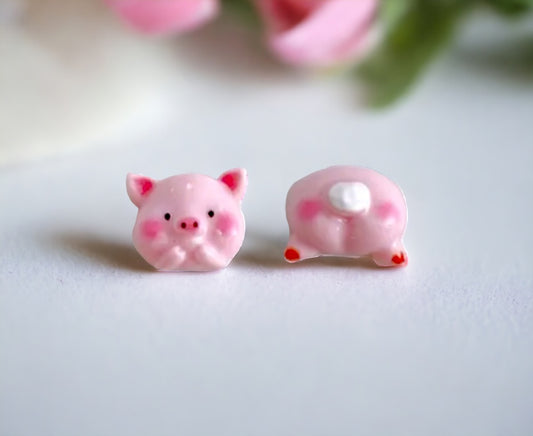 Pig Butt Bacon Stud Earrings