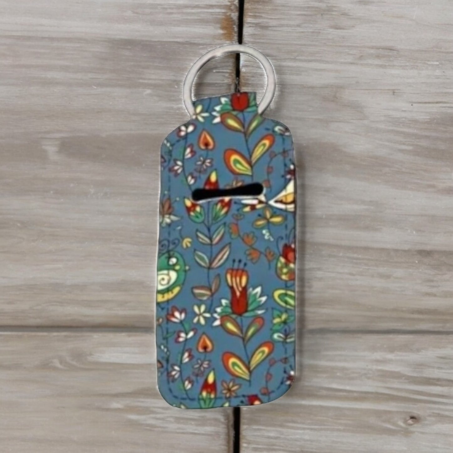 Whimsical Neoprene Lip Balm Holder Keychain