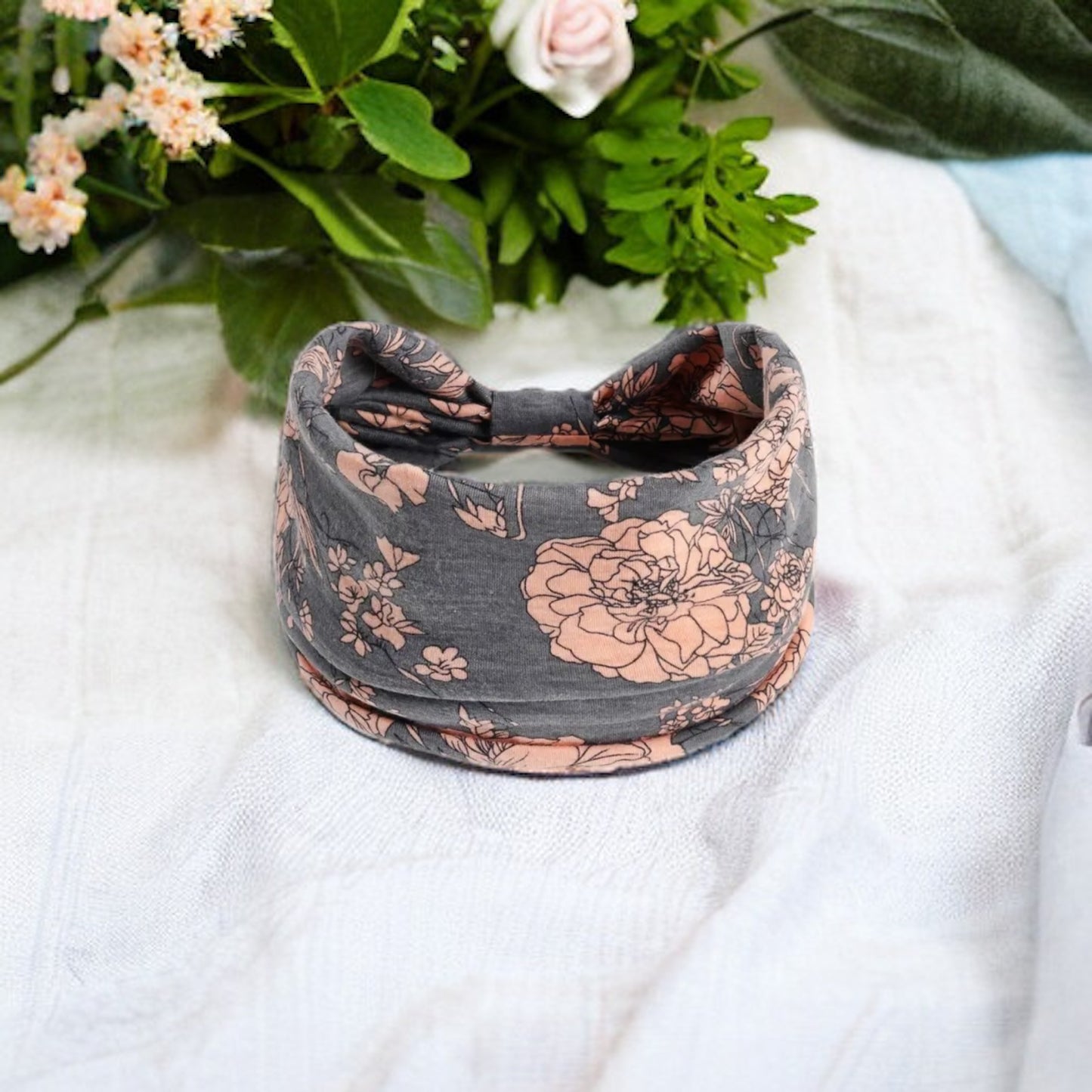 Rose Print Headband