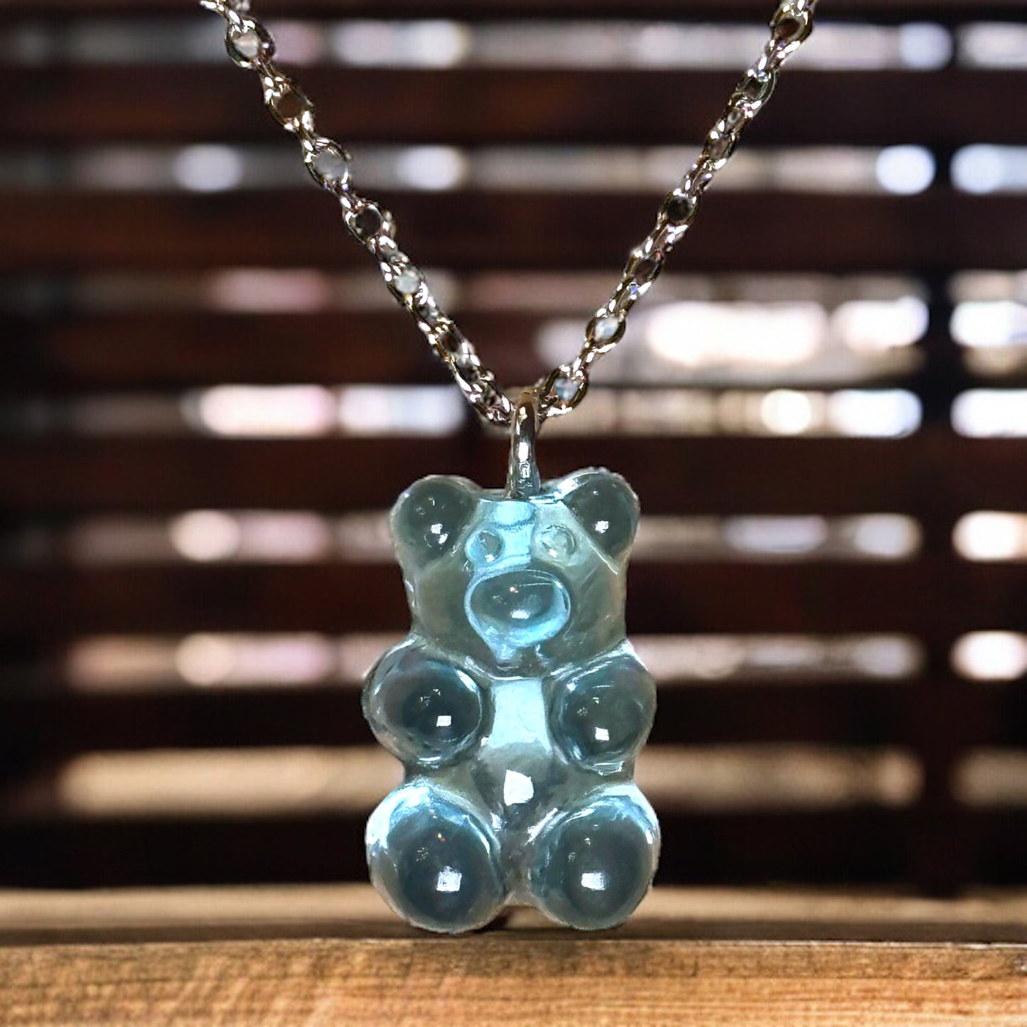 Gummy Candy Bear Charm Necklace