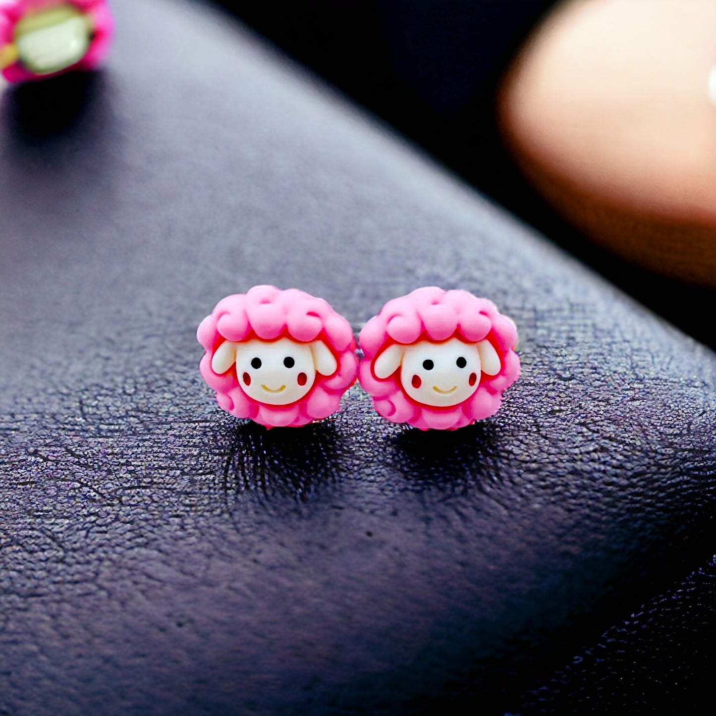 Sheep Embellishment Stud Earrings