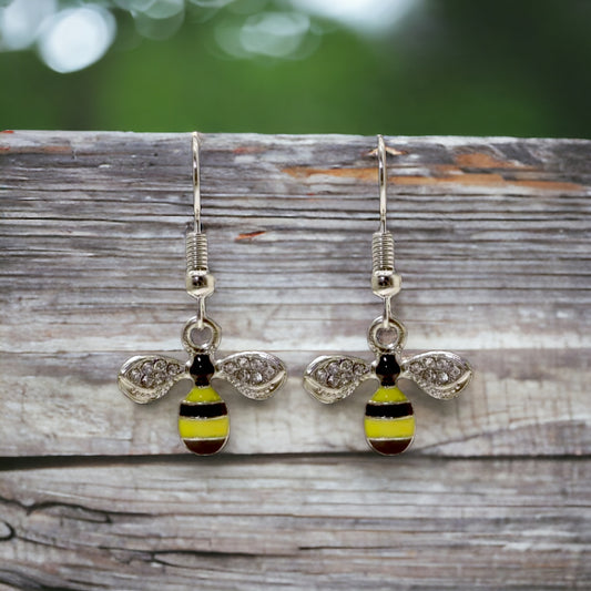 Bumblebee Dangle Earrings