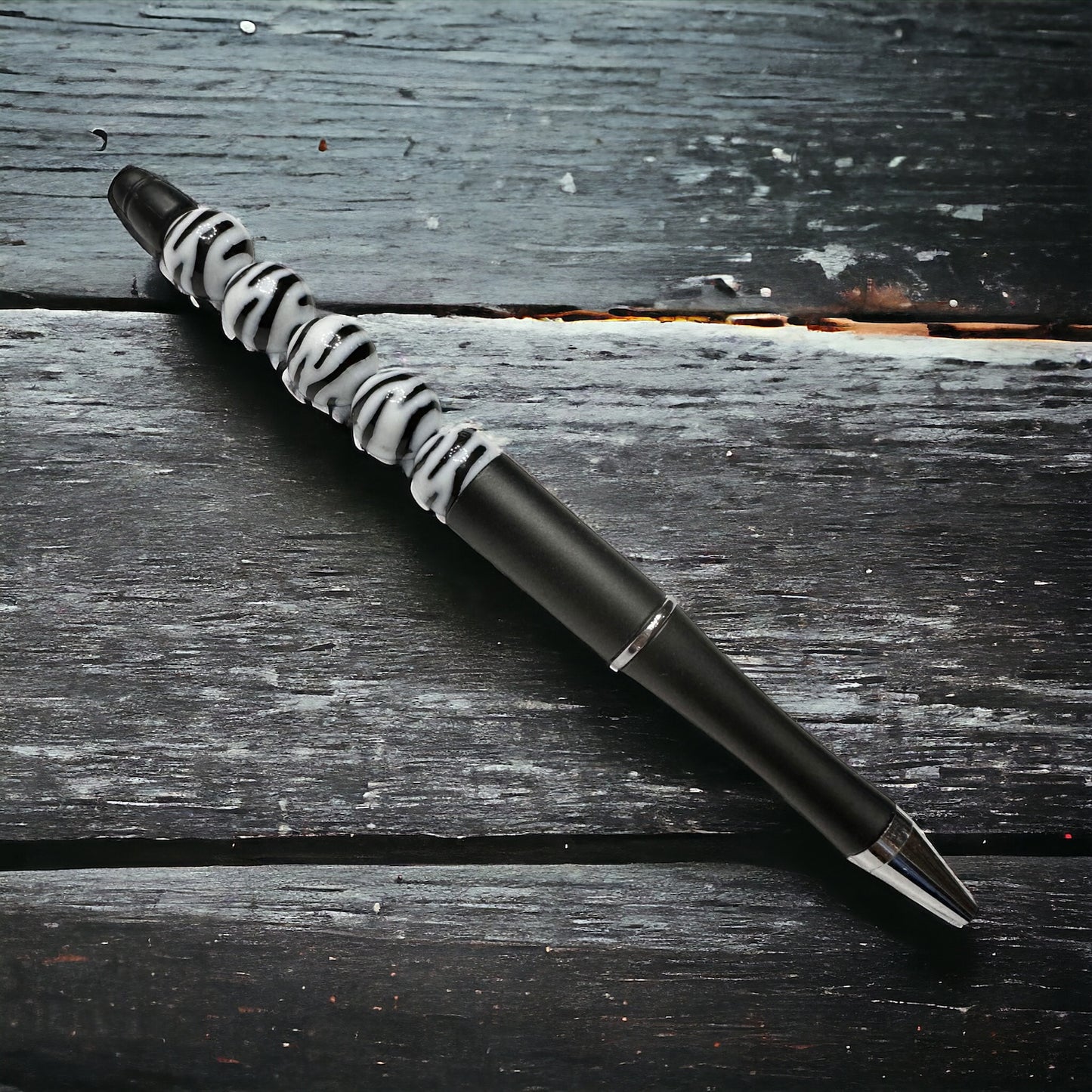 Zebra Beaded Pens