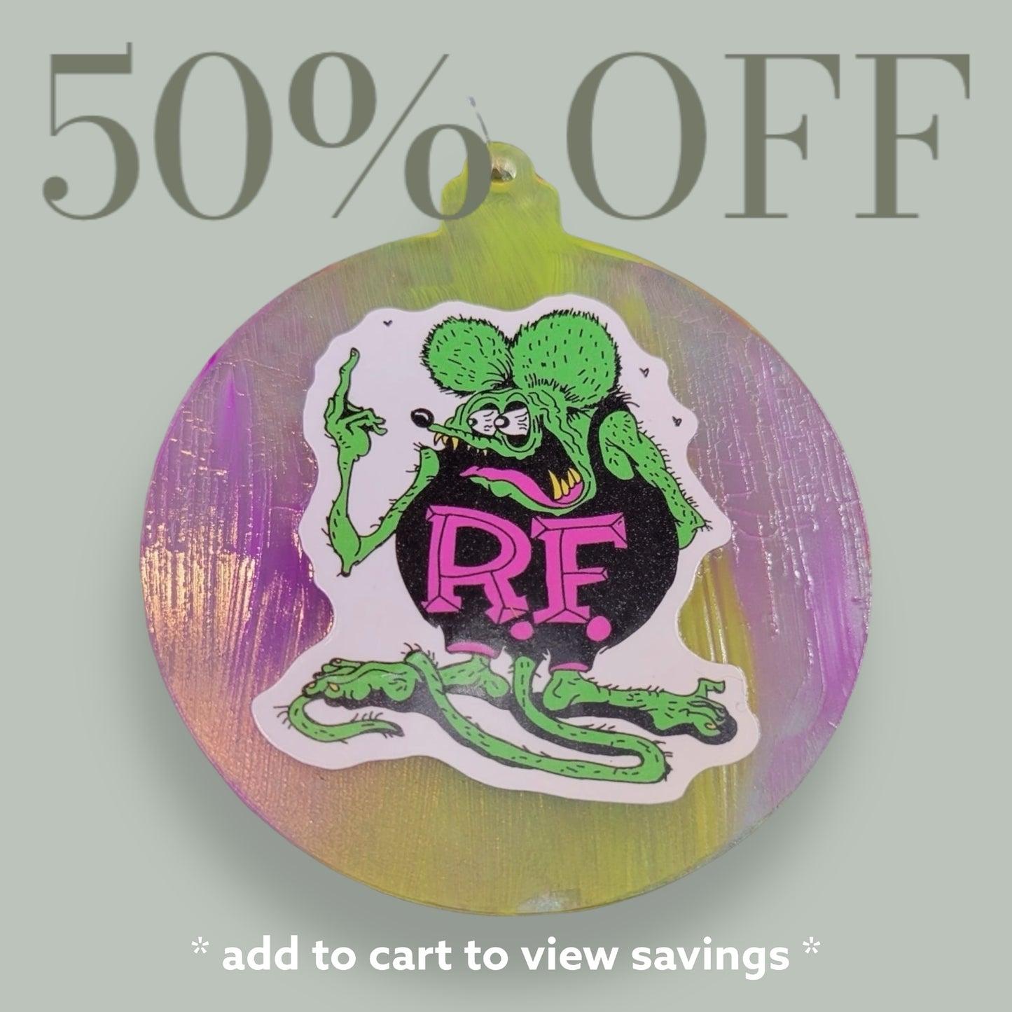 Rat Fink Ornament / Car Hanger by RLH Creative Design