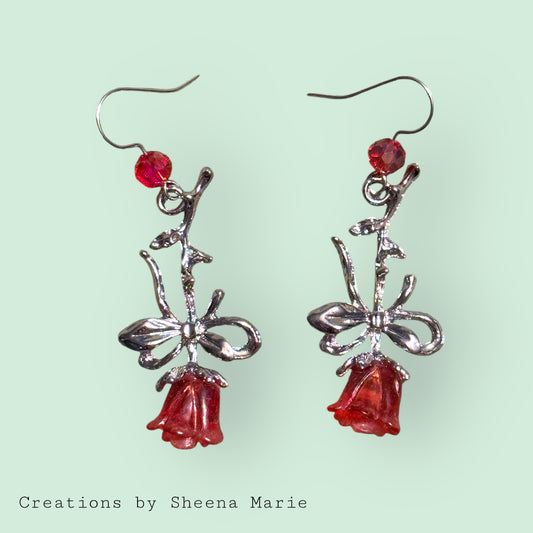 Rose Dangle Earrings