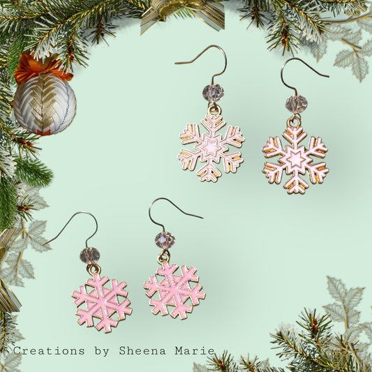 Snowflake Dangle Earrings