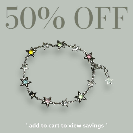 Crystal Star Chain Bracelet