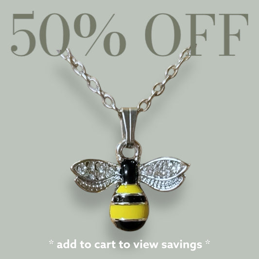 Bumblebee Charm Necklace