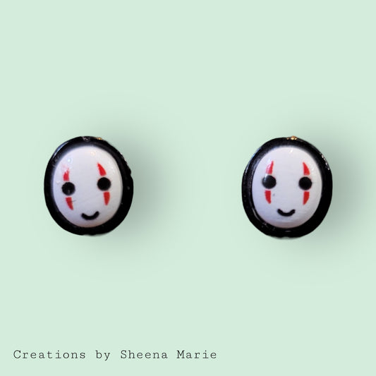 No Face Stud Earrings