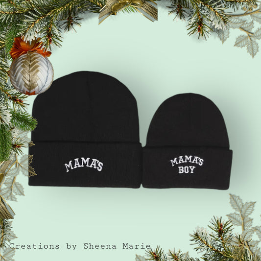 Mama’s & Mama’s Boy Beanie Set