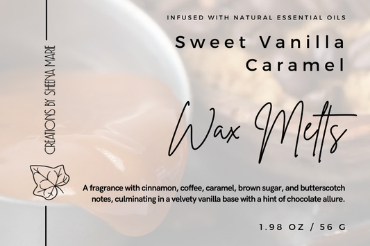 Sweet Vanilla Caramel Wax Melt  Scoopies