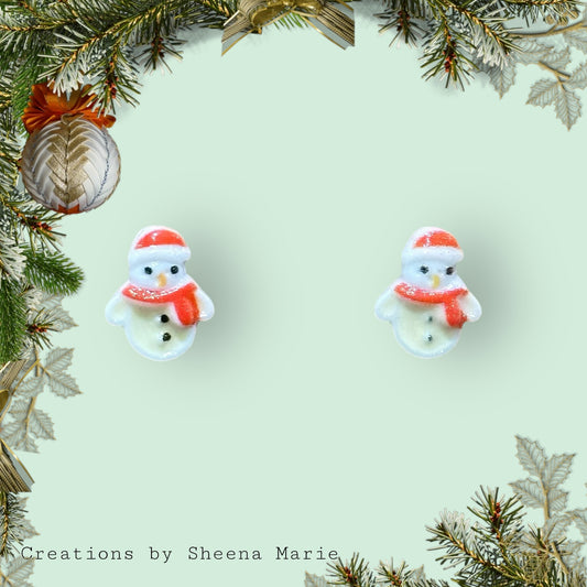 Snowman Stud Earrings