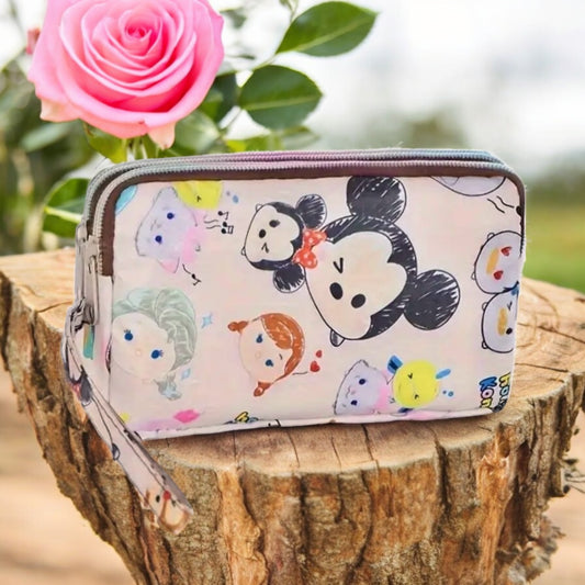 The Mouse 3 Zipper Wristlet Wallet