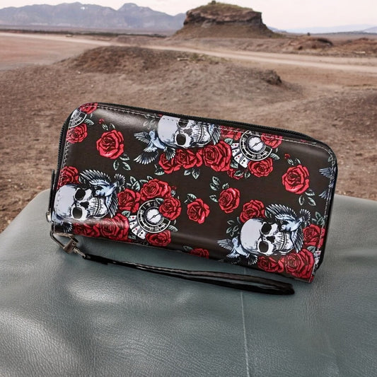 Skull Clutch Wallet