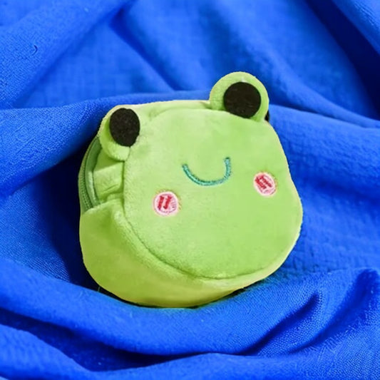 Zippered Frog Coin Purse