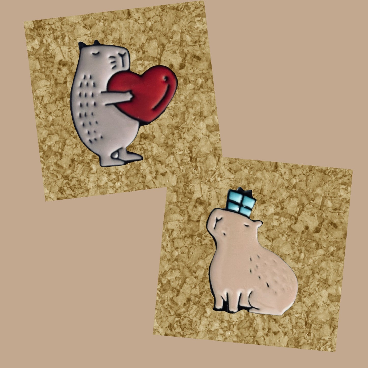 Capybara Enamel Pin