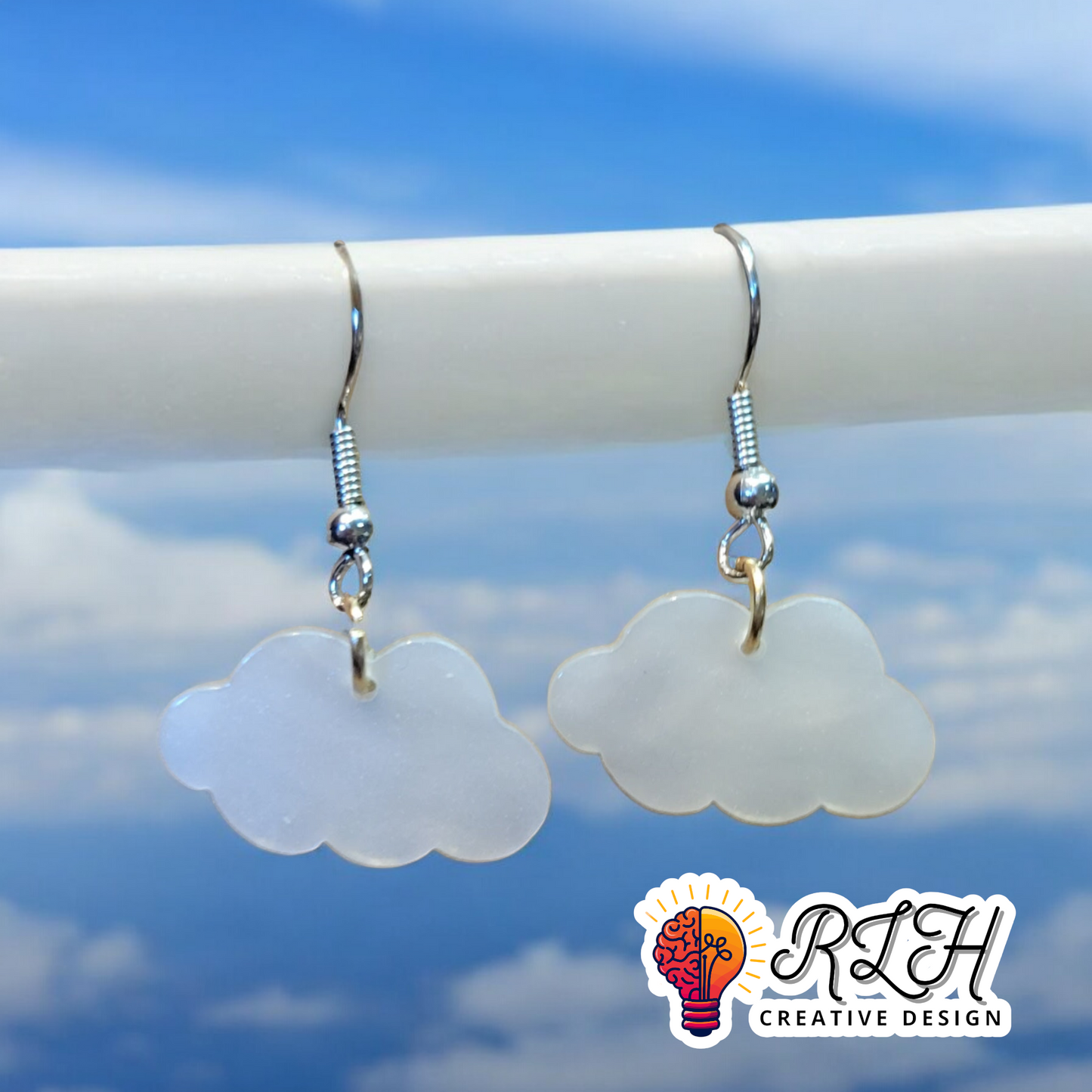 Cloud Dangle Earrings by RLH Creative Design