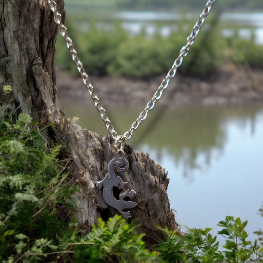 Silver Gecko Lizard Necklace