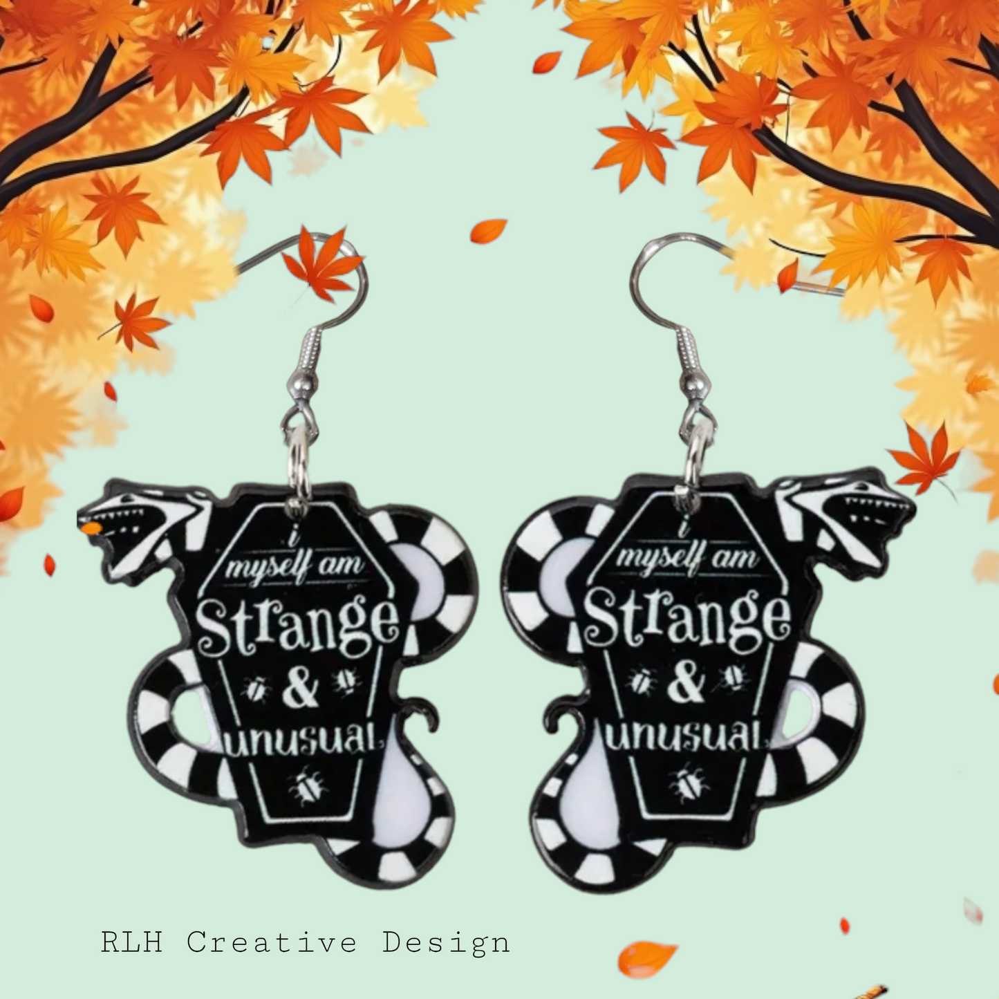 Strange and Unusual Spooky Dangle Earrings by RLH Creative Design