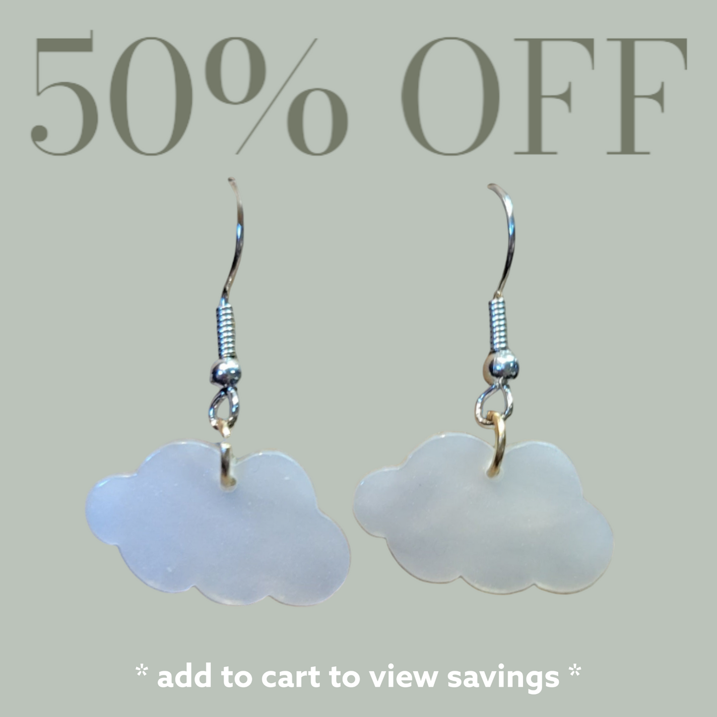 Cloud Dangle Earrings by RLH Creative Design