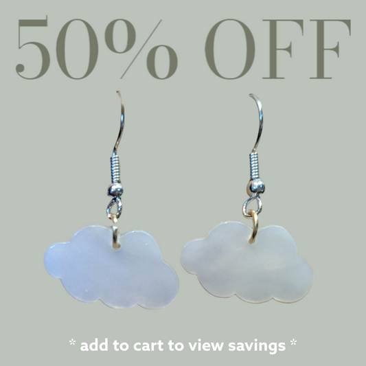 Cloud Dangle Earrings by RLH Creative Design