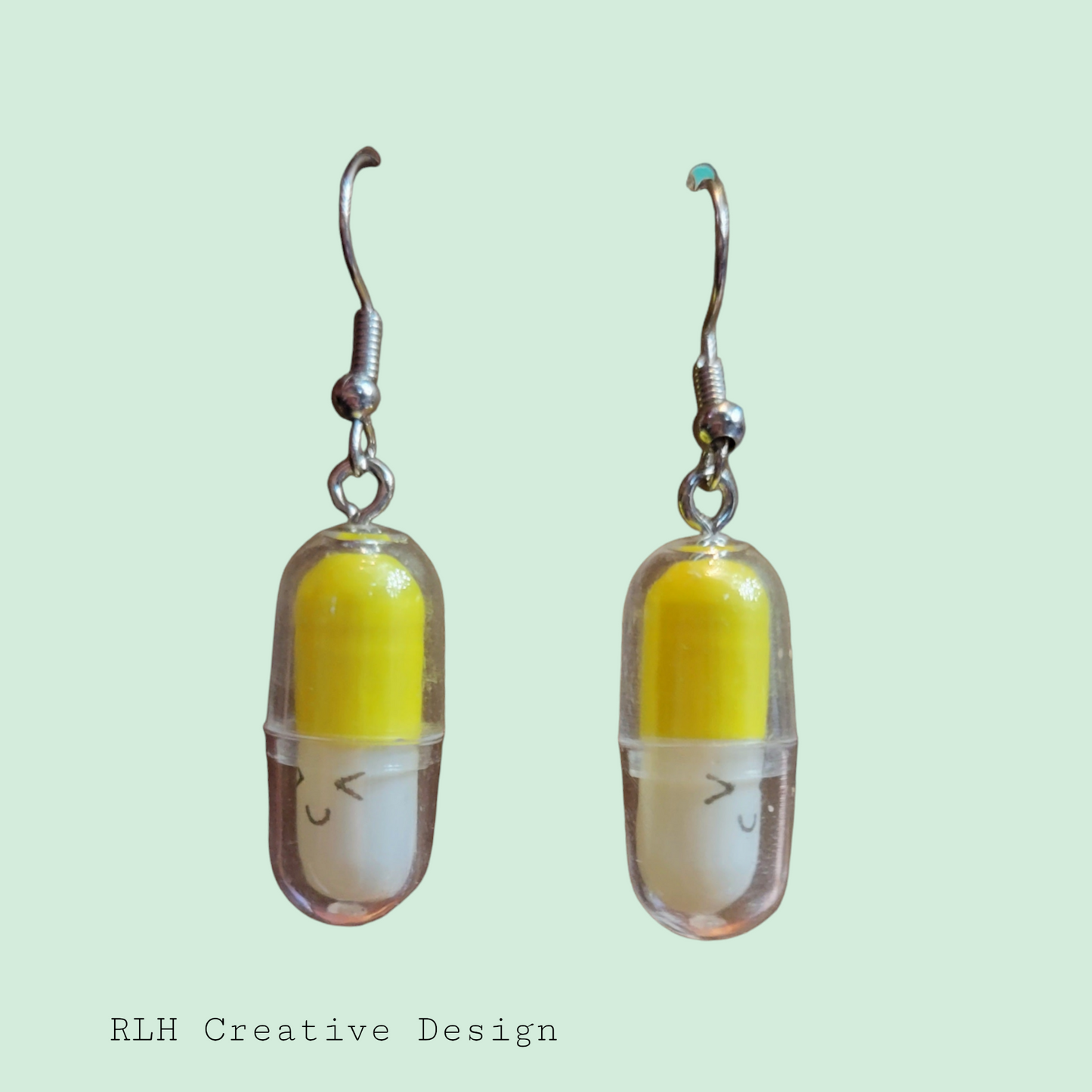 Chill Pill Dangle Earrings by RLH Creative Design