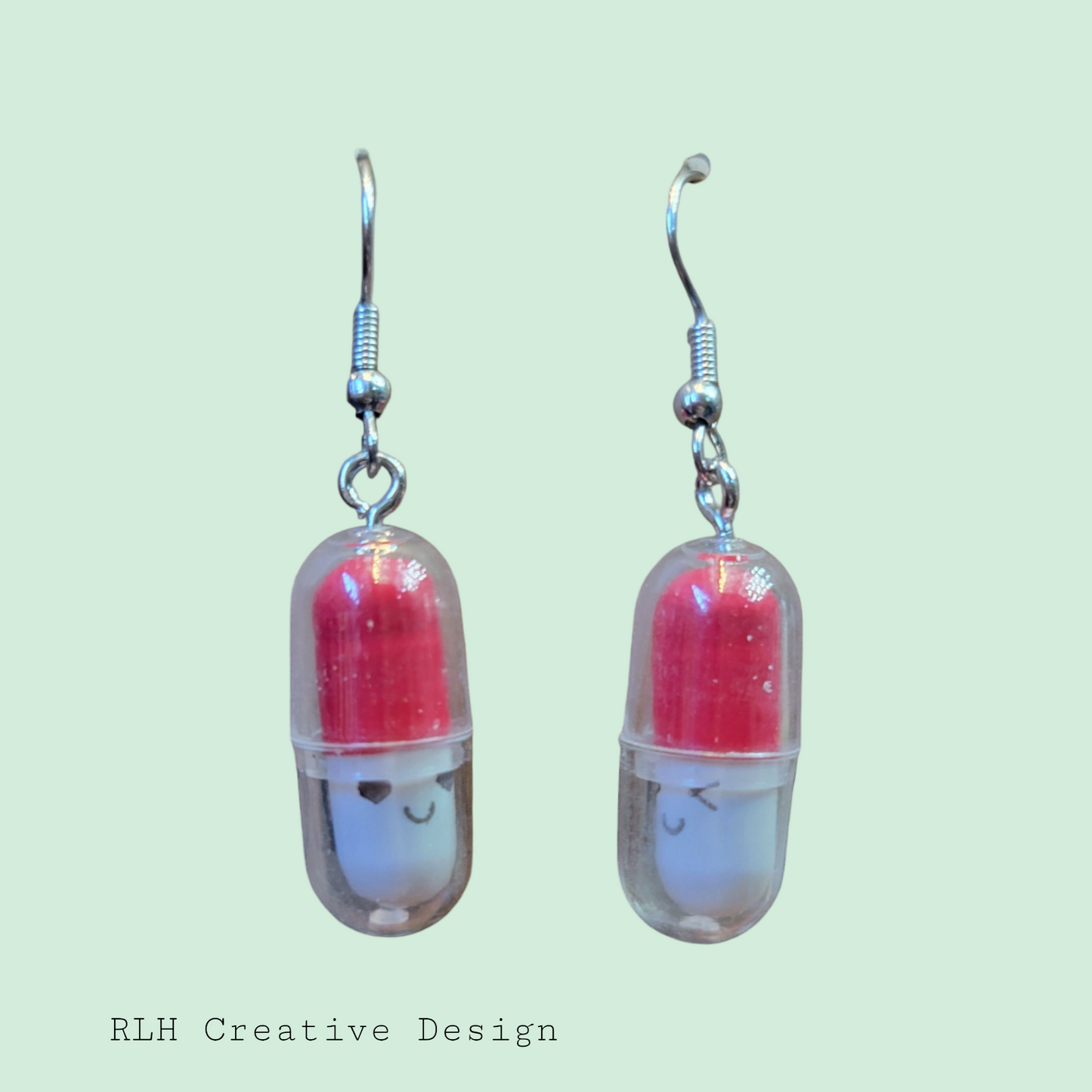 Chill Pill Dangle Earrings by RLH Creative Design