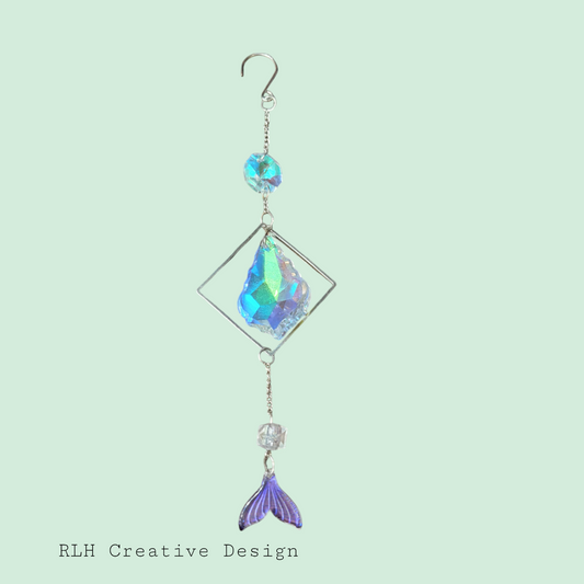 Suncatcher with Mermaid Fin RLH Creative Design