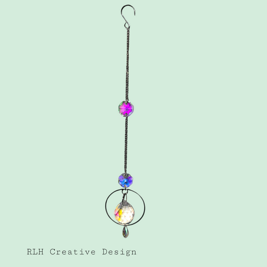 Simple Suncatcher with Large Gem by RLH Creative Design