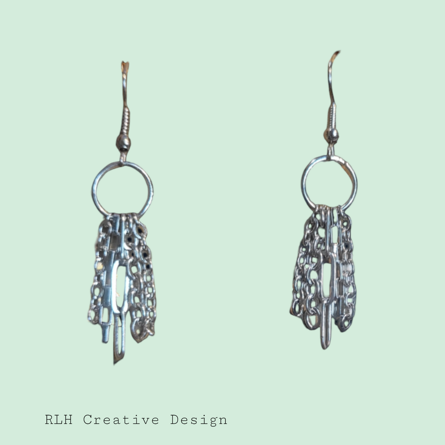 Mixed Metal Dangle Earrings by RLH Creative Design