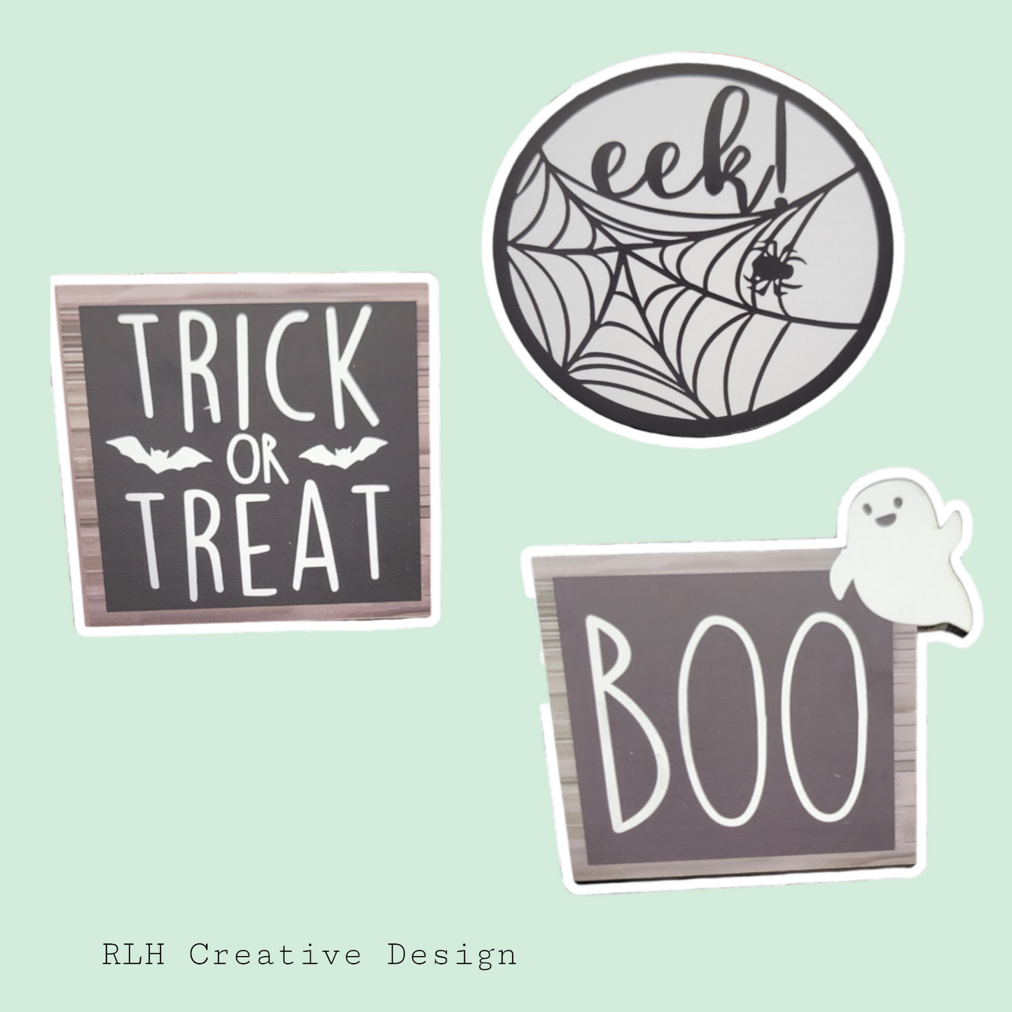 Rustic Halloween Tray Table Decor by RLH Creative Design