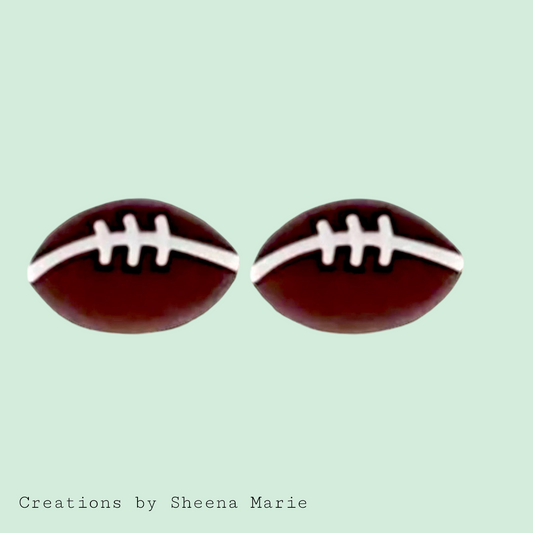 Football Stud Earrings