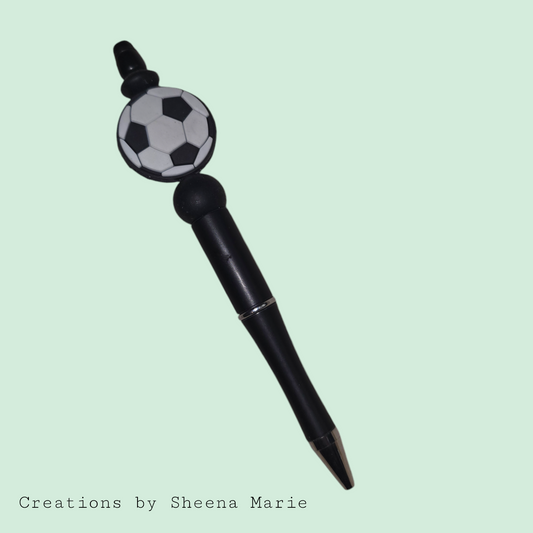 Team Spirit Soccer Beaded Pen