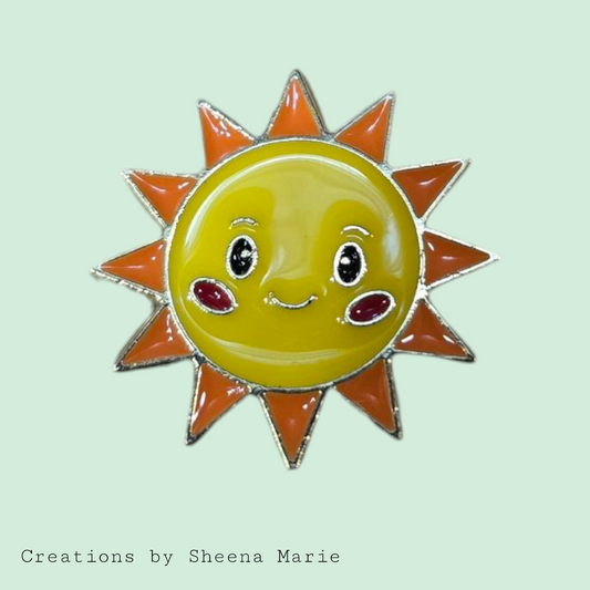 Small Shining Sun Enamel Pin