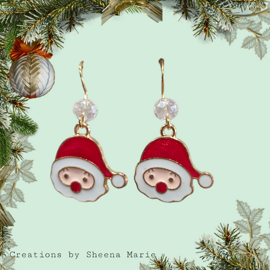 Santa Dangle Earrings