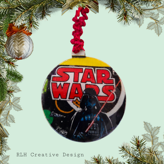 Vader Christmas Ornament by RLH Creative Design