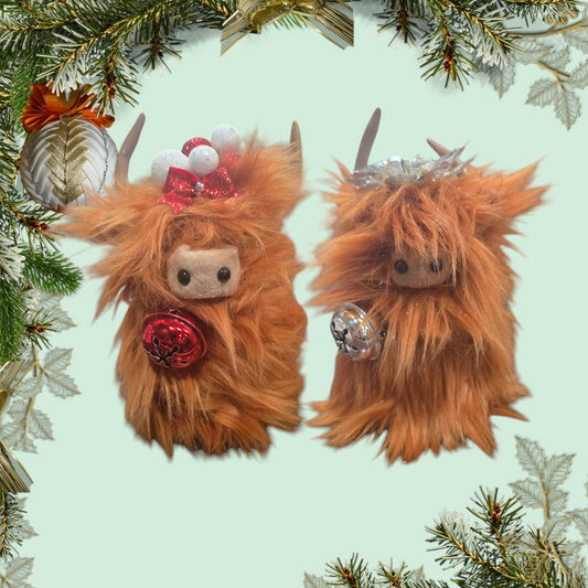 Handmade Christmas Brown Highland Cow