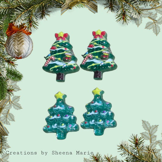 Christmas Tree Stud Earrings