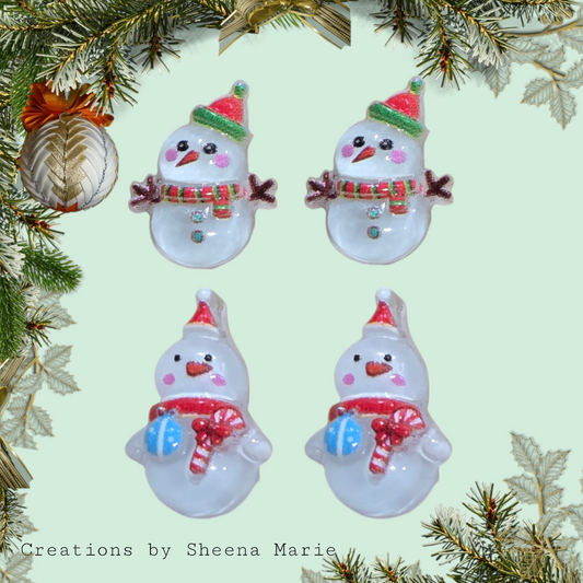 Snowman Stud Earrings