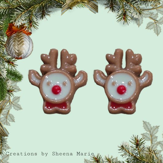 Small Reindeer Stud Earrings