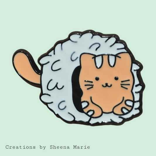 Sushi Cat Enamel Pin