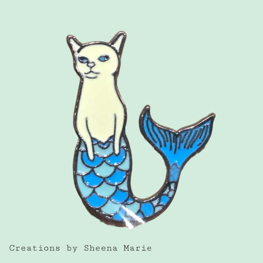 Mermaid Cat Enamel Pin