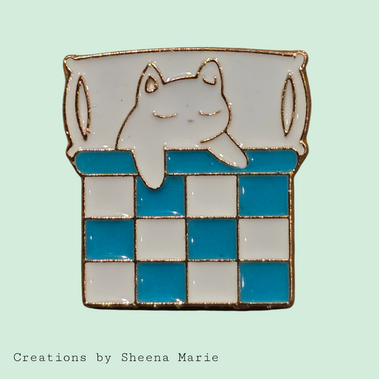 Napping Cat Enamel Pin