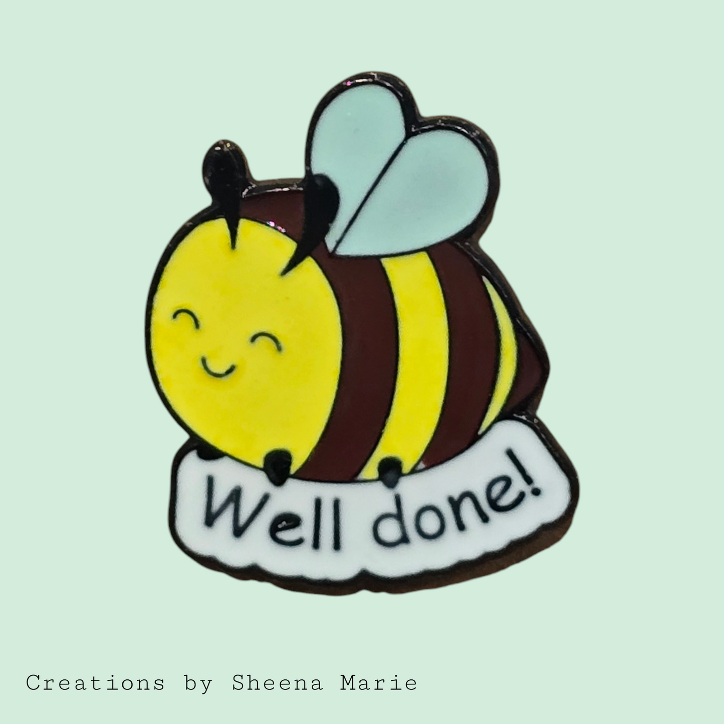 Well Done Bumblebee Enamel Pin