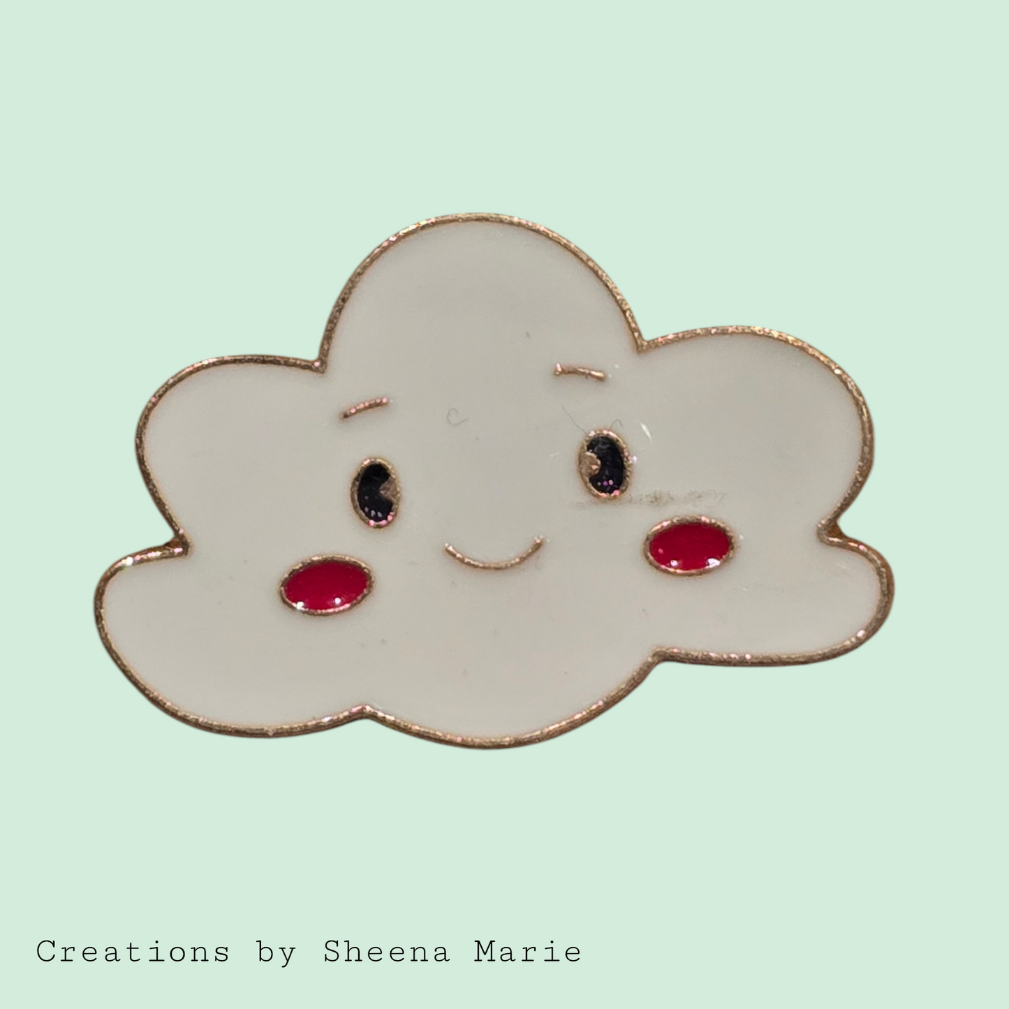 Happy Cloud Enamel Pin