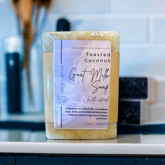Toasted Coconut Goat Milk Soap With Oatmeal