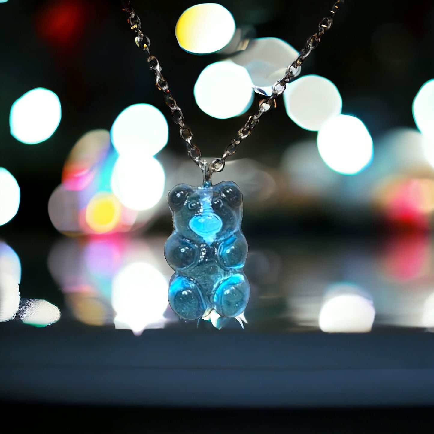 Gummy Candy Bear Charm Necklace